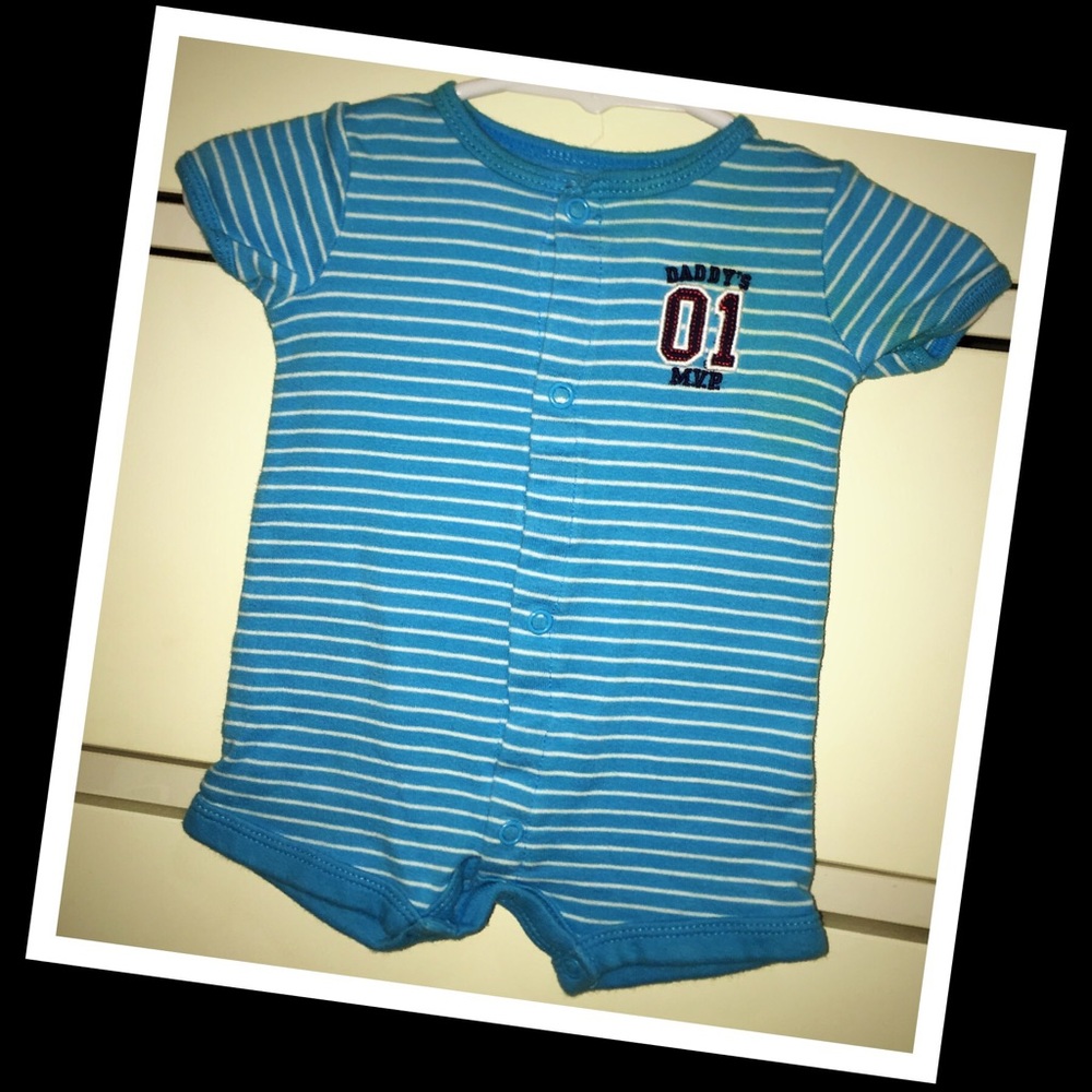 3/$20 •Carters newborn ‘all-star’ baby boy romper⚾️EUC⚾️
